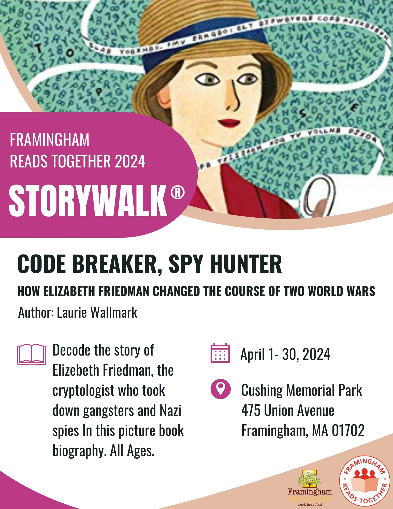 STORYWALK: “Code Breaker, Spy Hunter: How Elizabeth Friedman Changed the Course of Two World Wars” thumbnail Photo